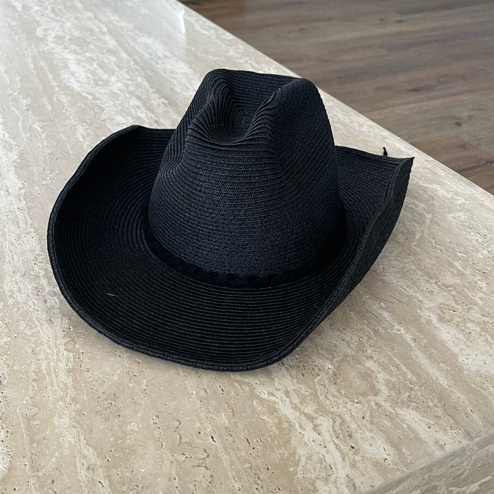 Lucky Brand Charcoal Braided Hat - Picture 2 of 4